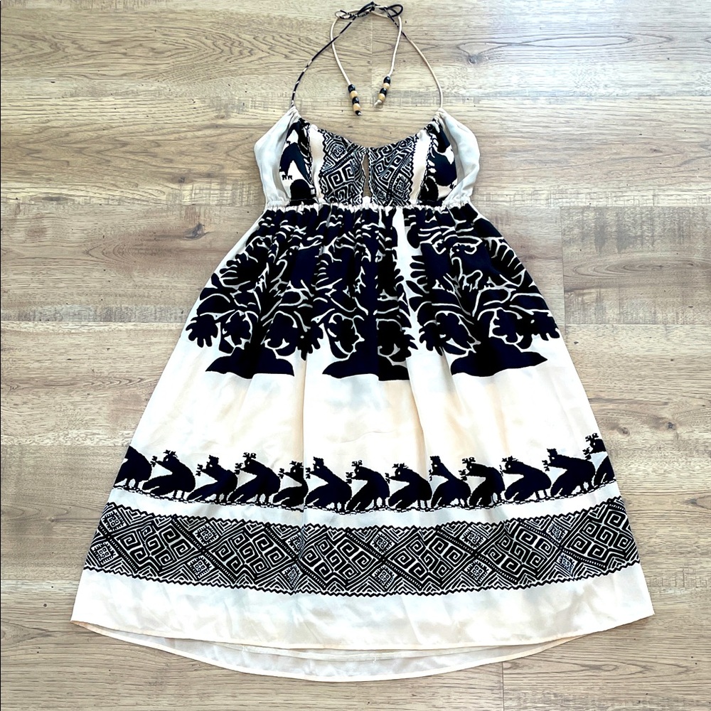 Plenty by Tracy Reese Black and Cream Dress | Size: 0